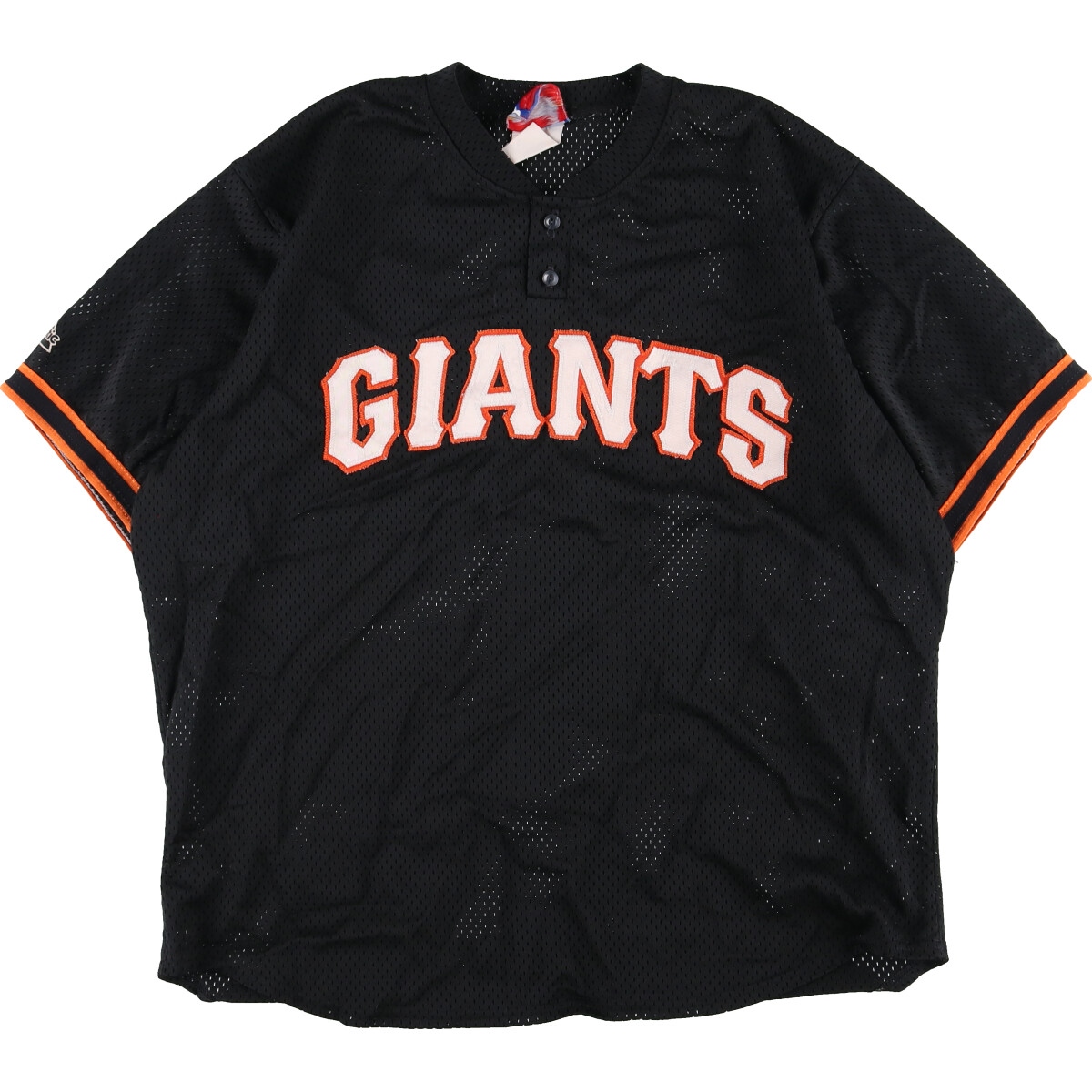 古着 マジェスティック majestic MLB SAN FRANCISCO GIANTS サンフランシスコジャイアンツ ゲームシャツ ベースボールシャツ USA製 メンズL  eaa338065  