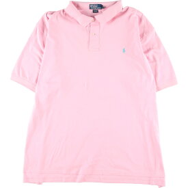 古着 ビックサイズ ラルフローレン Ralph Lauren POLO by Ralph Lauren 半袖 ポロシャツ メンズXXXXL /eaa338677 【中古】 【230531】【エルル】 【SS2309】