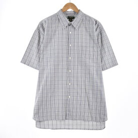 古着 ジェイクルー J.Crew 半袖 チェックシャツ メンズXXL /eaa339889 【中古】 【230603】 【SS2309】