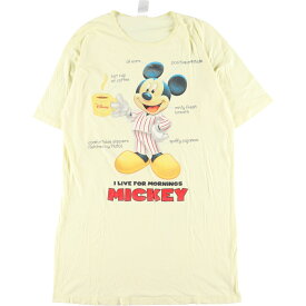 古着 DISNEY MICKEY MOUSE ミッキーマウス キャラクタープリントTシャツ メンズXL /eaa341091 【中古】 【230607】【エルル】