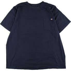 古着 ビッグサイズ ディッキーズ Dickies 半袖 ワンポイントロゴポケットTシャツ XXXL /eaa341667 【中古】 【230609】【エルル】