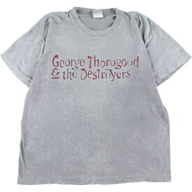 古着 90'S フルーツオブザルーム FRUIT OF THE LOOM george thorogood & the destroyers バンドTシャツ バンT USA製 メンズL ヴィンテージ /eaa341799 【中古】 【230605】 【SS2309】