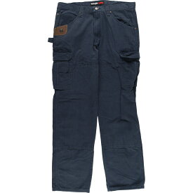 古着 ラングラー Wrangler ダブルニー リップストップ カーゴワークパンツ メンズw37 /eaa341882 【中古】 【230611】 【SS2403】