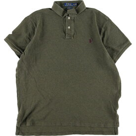 古着 ラルフローレン Ralph Lauren POLO RALPH LAUREN CUSTOM FIT 半袖 ポロシャツ メンズL /eaa342627 【中古】 【230612】