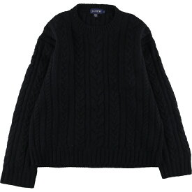 古着 90'S ジェイクルー J.Crew HAND KNIT ハンドニット ケーブル編み ウールニットセーター メンズL ヴィンテージ /eaa342975 【中古】 【231013】 【SS2403】