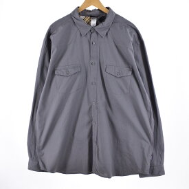 ＼31%OFF／古着 00年製 パタゴニア Patagonia ORGANIC COTTON オーガニックコットン 52250F0 リップストップ 長袖 コットンシャツ メンズXXL /eaa343967 【中古】 【230616】【エルル】 【SS2406】