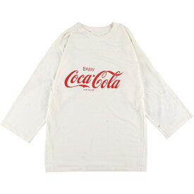 古着 80'S COCA-COLA コカコーラ ロングTシャツ ロンT フットボールTシャツ メンズS ヴィンテージ /eaa345479 【中古】 【230623】