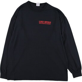 古着 ジャージーズ Jerzees LUKE BRYAN ルークブライアン 両面プリント ロンT バンドTシャツ バンT メンズXL ヴィンテージ /eaa345812 【中古】 【230617】