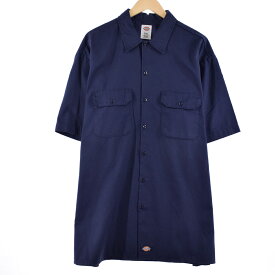 古着 ディッキーズ Dickies 半袖 ワークシャツ メンズXXL /eaa349103 【中古】 【230630】【エルル】