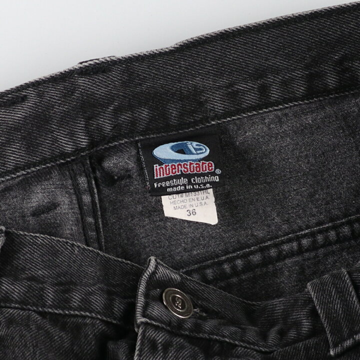 楽天市場】古着 interstate ブラックジーンズ デニムパンツ USA製 