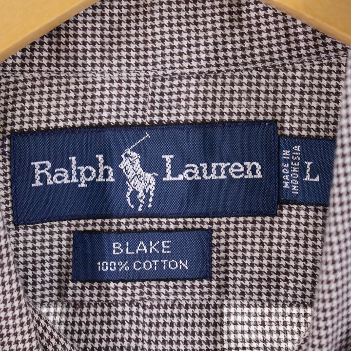 楽天市場】古着 ラルフローレン Ralph Lauren BLAKE 総柄 千鳥格子柄 