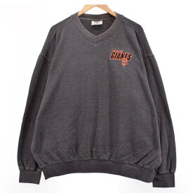 古着 リー Lee MLB SAN FRANCISCO GIANTS サンフランシスコジャイアンツ Vネックスウェット トレーナー メンズXL /eaa353288 【中古】 【231102】 【SS2403】