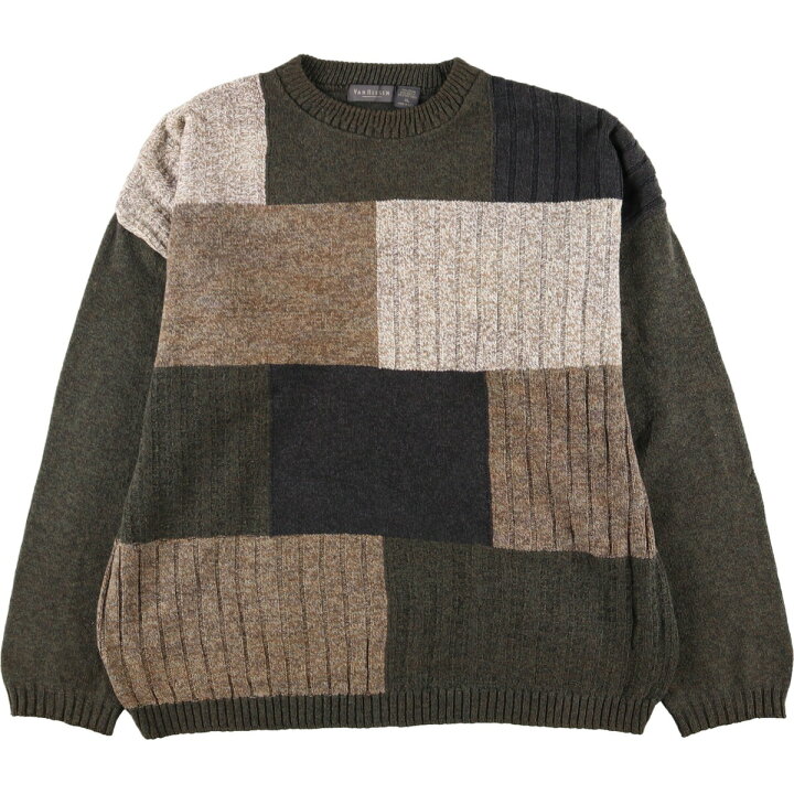 楽天市場】古着 VAN HEUSEN 総柄 コットンニットセーター USA製 メンズ  