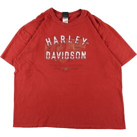 古着 ビックサイズ ハーレーダビッドソン Harley-Davidson モーターサイクル バイクTシャツ USA製 メンズXXXL /eaa355111 【中古】 【230722】【エルル】