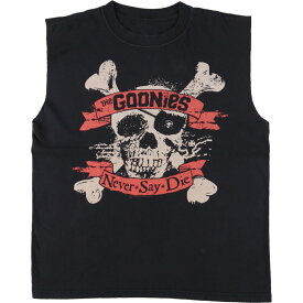 古着 THE GOONIES グーニーズ カットオフ ノースリーブ 映画 ムービーTシャツ メンズM /eaa355368 【中古】 【230729】