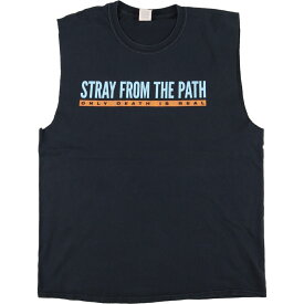 古着 ギルダン GILDAN STRAY FROM THE PATH 両面プリント カットオフ バンドTシャツ バンT メンズL /eaa355372 【中古】 【230729】