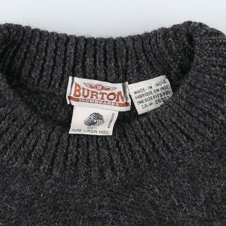 楽天市場】古着 ビッグサイズ バートン BURTON 総柄 ウールニット 