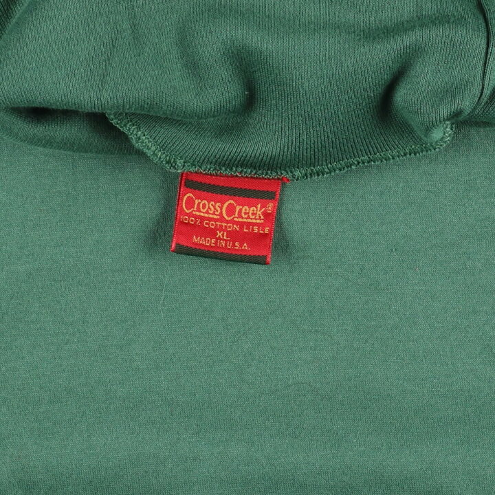 楽天市場】古着 Cross Creek タートルネック ロングTシャツ ロンT USA 