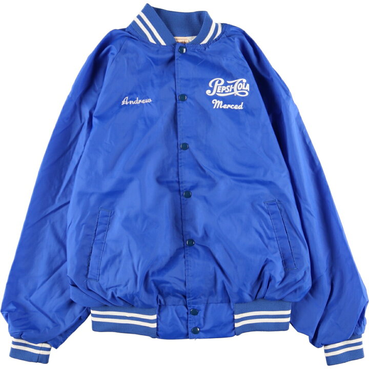 楽天市場】古着 AUBURN SPORTSWEAR PEPSI ペプシ ナイロンスタジャン  