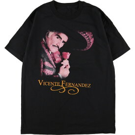 古着 ギルダン GILDAN VICENTE FERNANDEZ ビセンテフェルナンデス 両面プリント バンドTシャツ バンT メンズL /eaa359577 【中古】 【230807】