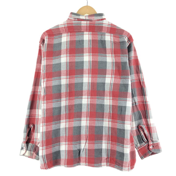 ▪️60s BRENT ブレント ビンテージ シャツ ネルシャツ 無地 赤 楽天  