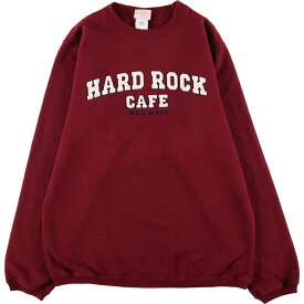 古着 ハードロックカフェ HARD ROCK CAFE KEY WEST スウェットシャツ トレーナー メンズM /eaa363333 【中古】 【230821】