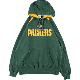 古着 NFL TEAM APPAREL NFL GREEN BAY PACKERS グリーンベイパッカーズ スウェットプルオーバーパーカー メンズXL /eaa363339 【中古】 【230821】 【SS2403】