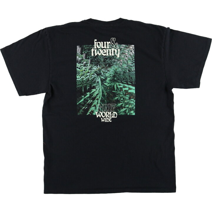 楽天市場】古着 ハフ HUF バックプリント マリファナ ガンジャ 