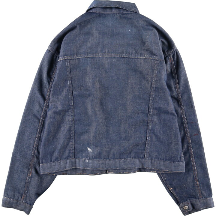 古着 JCペニー 長袖 ジージャン メンズ 90年代 90s コットン USA製 紺  