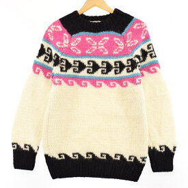 古着 GREEK KNIT WEAR ノルディックセーター レディースL ヴィンテージ /eaa365156 【中古】 【231013】【エルル】 【SS2403】