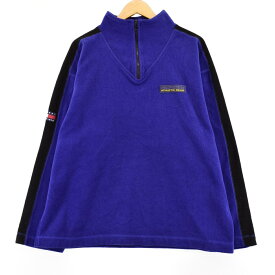 古着 90'S トミーヒルフィガー TOMMY HILFIGER ハーフジップ フリースプルオーバー メンズL ヴィンテージ /eaa365416 【中古】 【231126】 【SS2403】