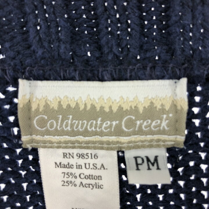 楽天市場】古着 coldwater creek 星条旗柄 コットンニットセーター USA 