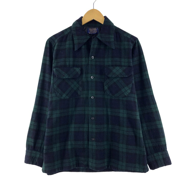 楽天市場】古着 70年代 ペンドルトン PENDLETON ボードシャツ ブラック 