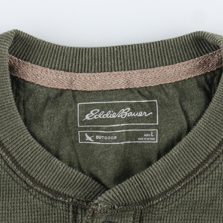 楽天市場】古着 エディーバウアー Eddie Bauer ヘンリーネック 