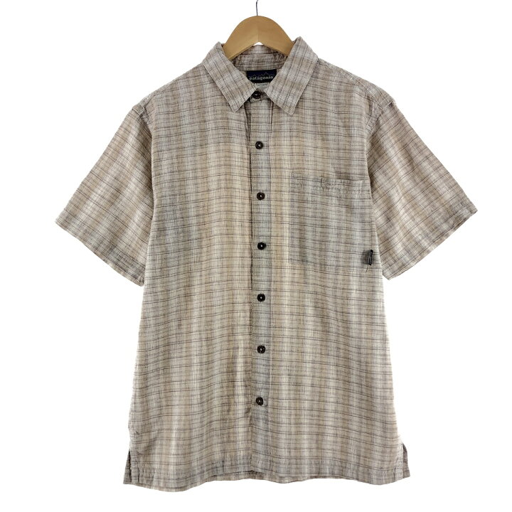 楽天市場】古着 パタゴニア Patagonia 半袖 チェックシャツ メンズM 