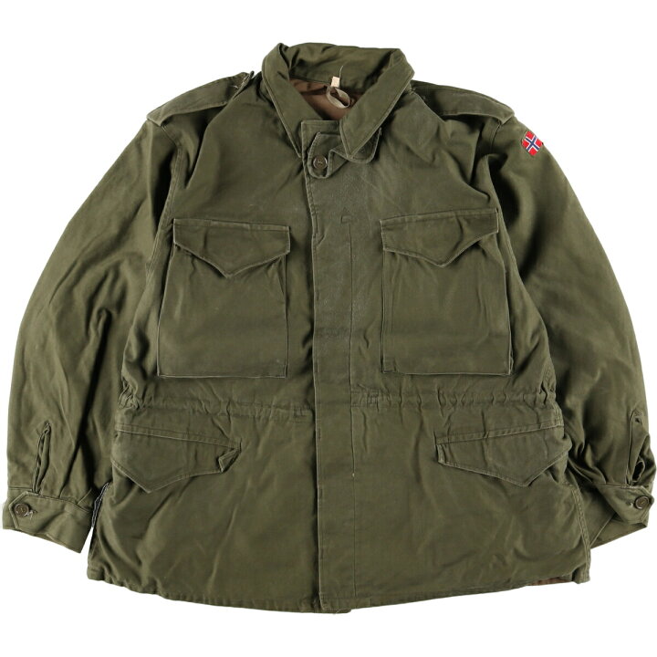楽天市場】古着 ノルウェー軍 ミリタリー フィールドジャケット 54 