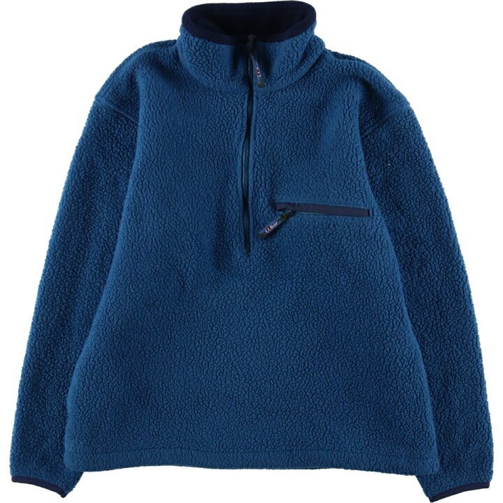楽天市場】古着 エルエルビーン L.L.Bean ハーフジップ フリースプル  