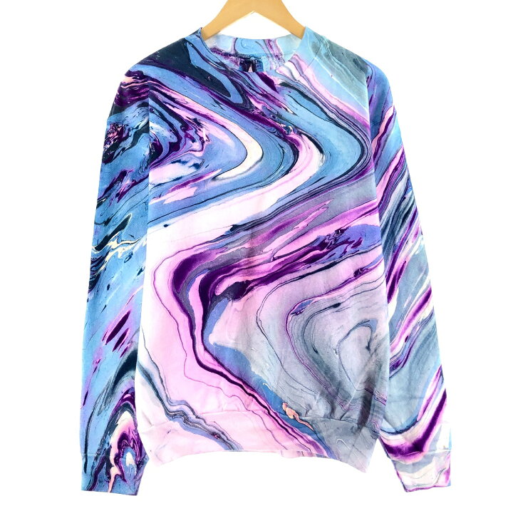 楽天市場】古着 80年代 オニータ ONEITA 後染め マーブル柄 スウェット  