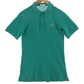 古着 80'S ラコステ LACOSTE フレンチラコステ 半袖 ポロシャツ フランス製 3 メンズS ヴィンテージ /eaa381299 【中古】 【240601】