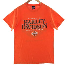 古着 00'S ハーレーダビッドソン Harley-Davidson 両面プリント モーターサイクル バイクTシャツ メンズM/eaa381879 【中古】 【240401】