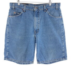 古着 90'S リーバイス Levi's 550 RELAXED FIT デニムショーツ ショートパンツ USA製 メンズw35 ヴィンテージ /eaa382858 【中古】 【240525】 【24SS5W3】