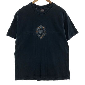 古着 ハーレーダビッドソン Harley-Davidson HANES ヘインズ 両面プリント モーターサイクル バイクTシャツ メンズL /eaa382886 【中古】 【240326】