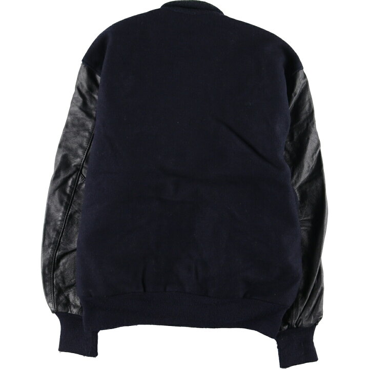 楽天市場】古着 DeLONG 袖革ウールスタジャン アワードジャケット バー  