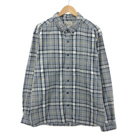 古着 エルエルビーン L.L.Bean TRADITIONAL FIT チェック柄 長袖 ボタンダウン フランネルシャツ メンズXXL /eaa385017 【中古】 【231023】【P2308】 【SS2403】