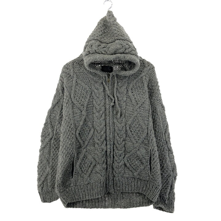 楽天市場】古着 NATIVE KNIT エクアドルニットジップパーカー メンズL 