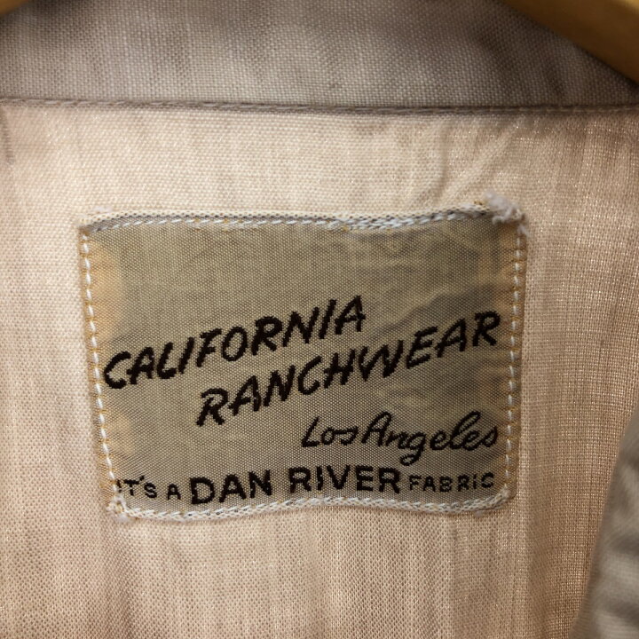 楽天市場】古着 50年代 CALIFORNIA RANCH WEAR 長袖 ウエスタンシャツ 