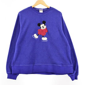 古着 ウォルトディズニーワールド Walt Disney World MICKEY MOUSE ミッキーマウス フリーススウェットシャツ トレーナー メンズM /eaa389861 【中古】 【231224】