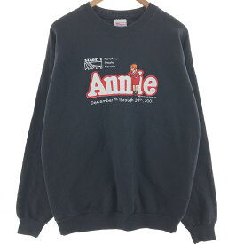 古着 00'S ヘインズ Hanes ONEITA Annie アニー プリントスウェットシャツ トレーナー メキシコ製 メンズXL /eaa390573 【中古】 【240313】