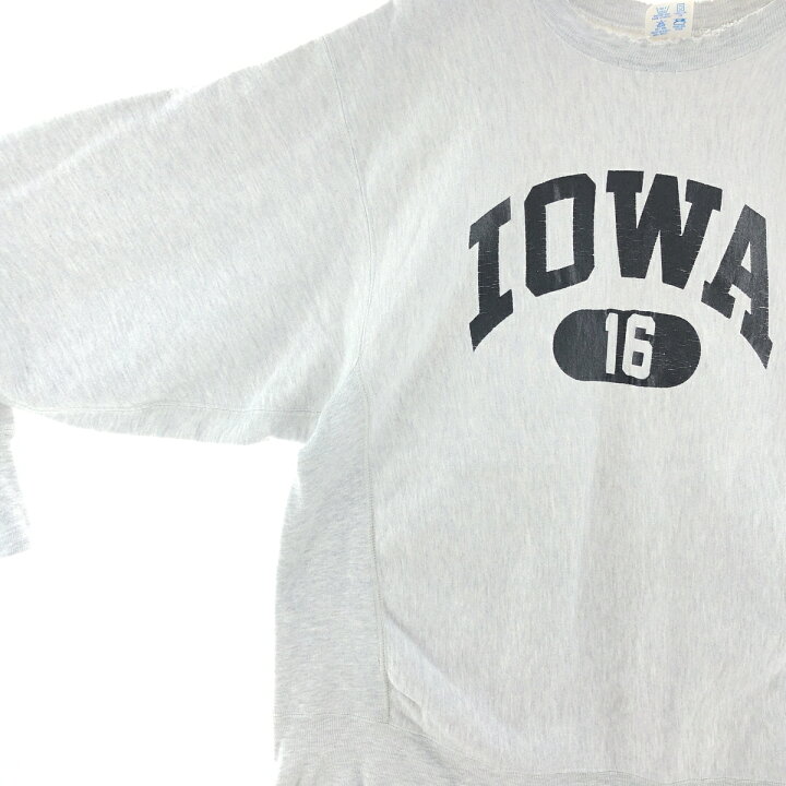 チャンピオン リバースウィーブトリコタグアイオワ大学IOWA XL 