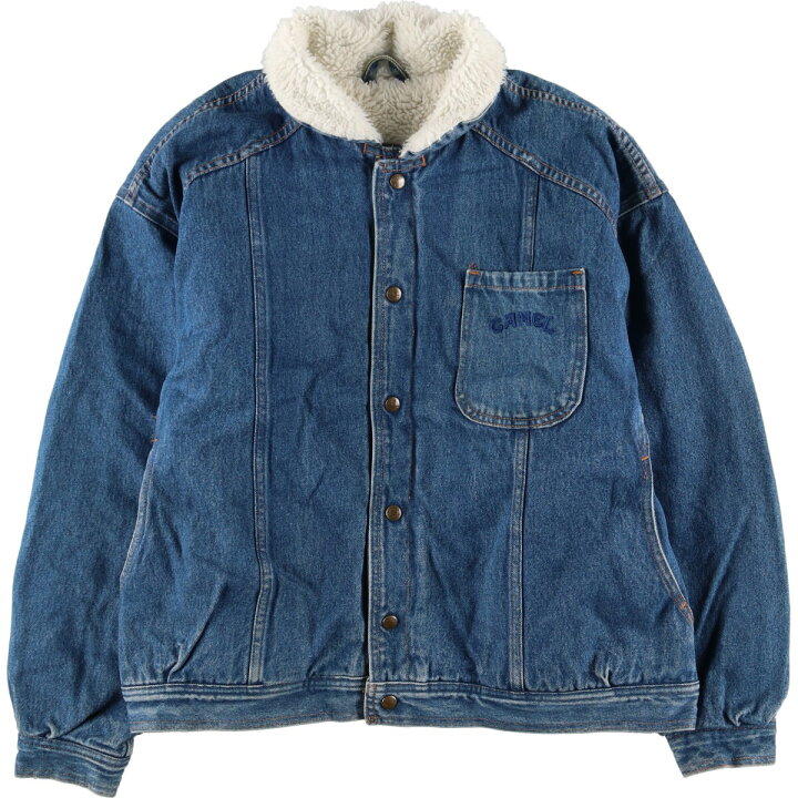楽天市場】古着 キャメル CAMEL デニムボアジャケット USA製 メンズXL 